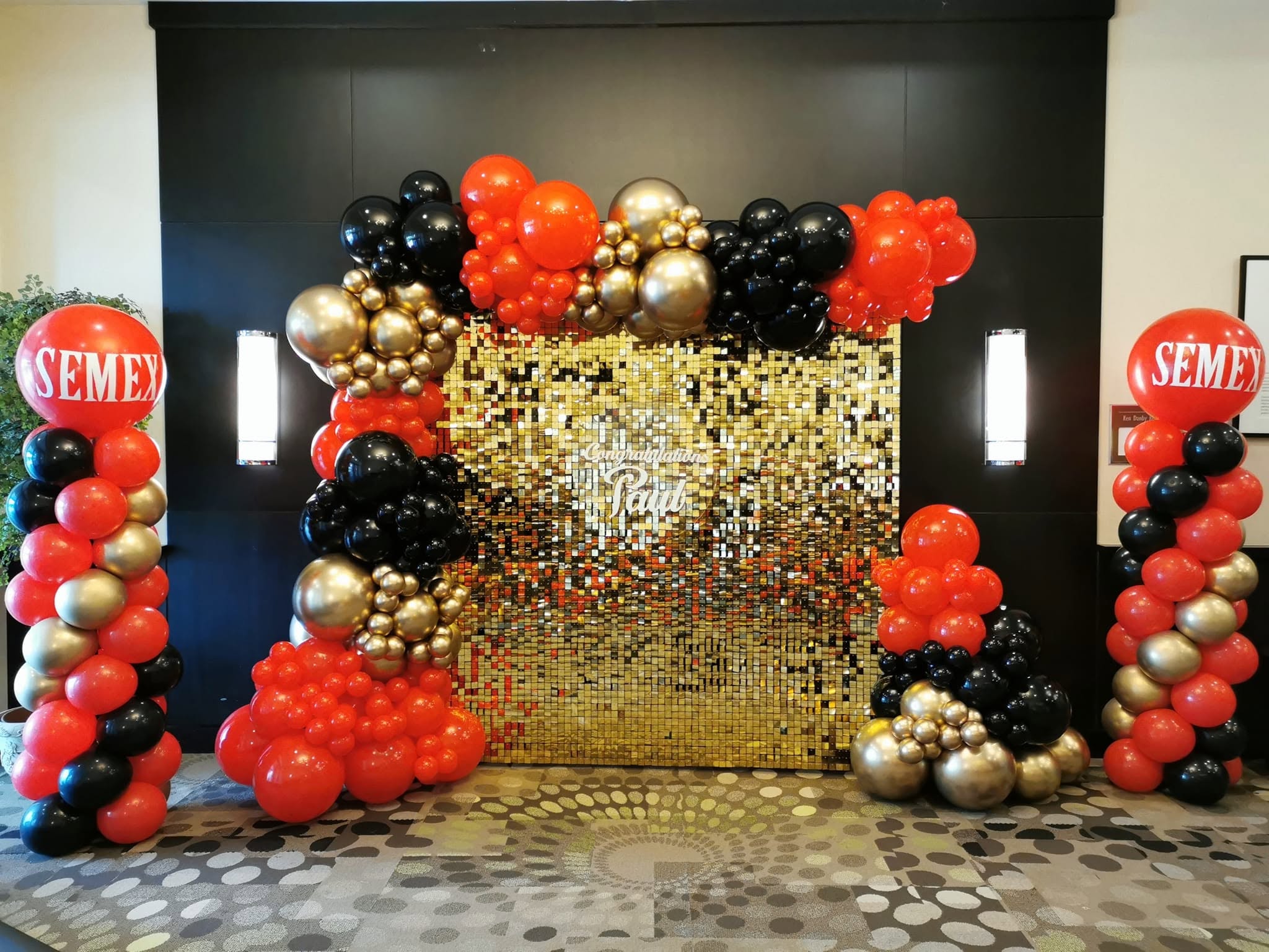 Bold Gold Shimmer Wall - Image 2