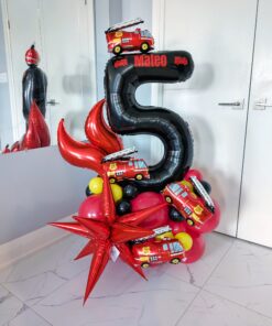 Alarm Bell Fire Truck Blaze Number Stack