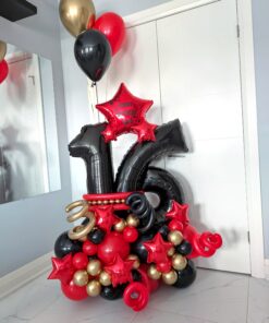 Red Carpet Starburst Luxe Number Stack