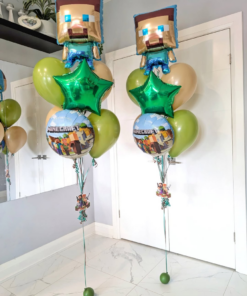 Block Party Minecraft Helium Bouquet