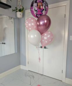 Minnie Blush Birthday Balloon Bouquet