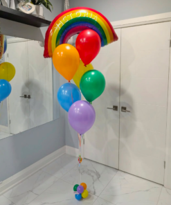 Rainbow Pop Helium Bouquet