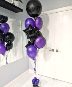 Midnight Amethyst Helium Bouquet