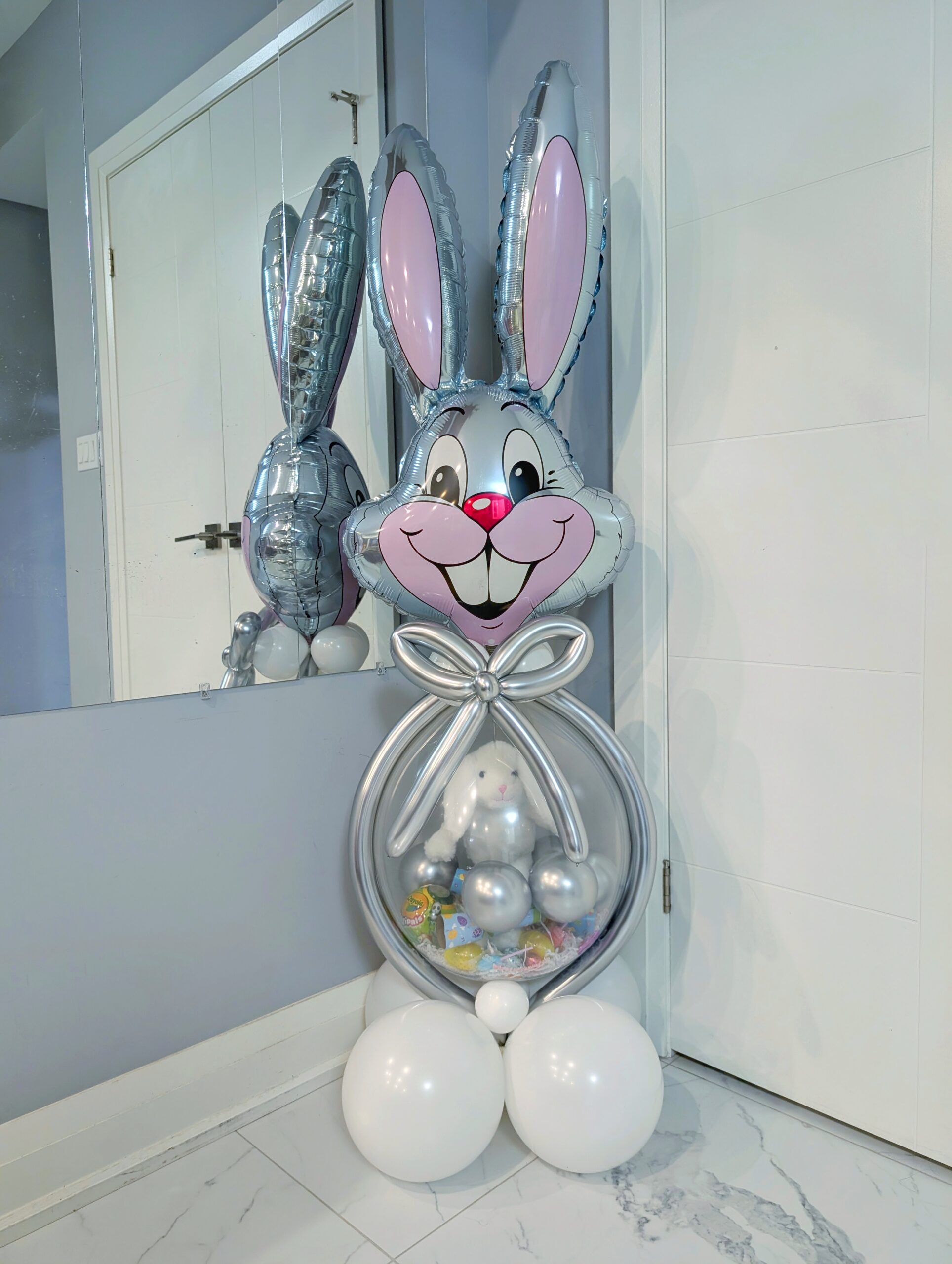 Bunny Pop Surprise Stuffed Balloon - Image 4