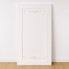 Classic ornate rectangular backdrop with decorative moulding, available painted in the customer’s preferred colour.